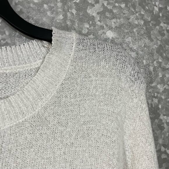 C+D+M Women's White, Red, & Pink Colorblock Sweater - Size Large - Cozycore Top - Picture 2 of 6